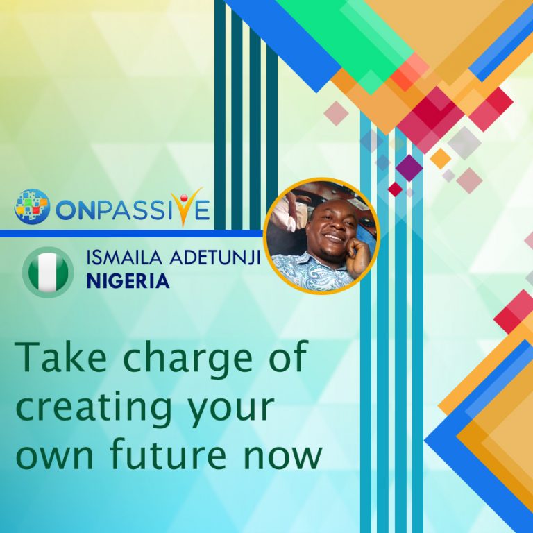 take the charge of creating your own future