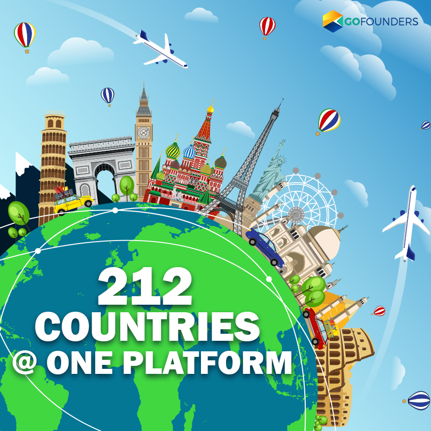 GoFounders Welcomes People from 212 Countries