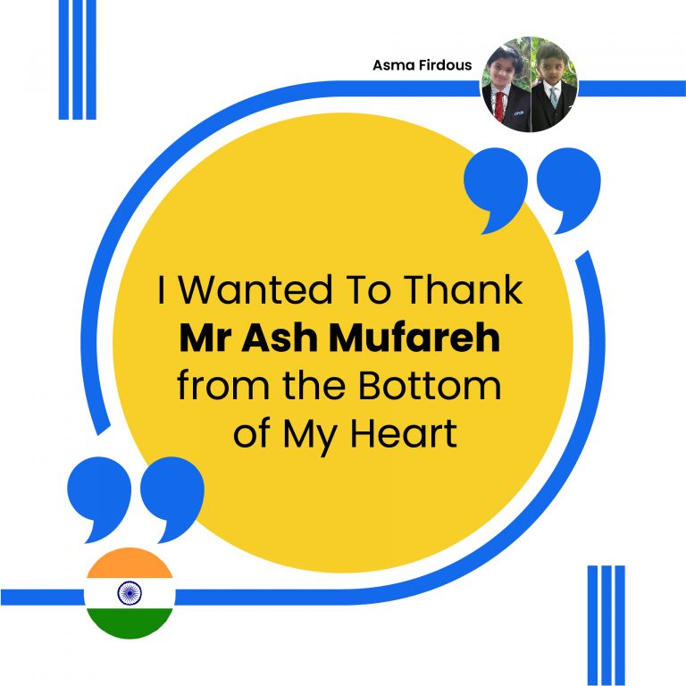 Thank Mr Ash Mufareh