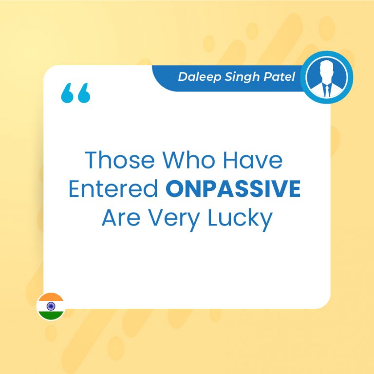 Those Who Have Entered ONPASSIVE Are Very Lucky