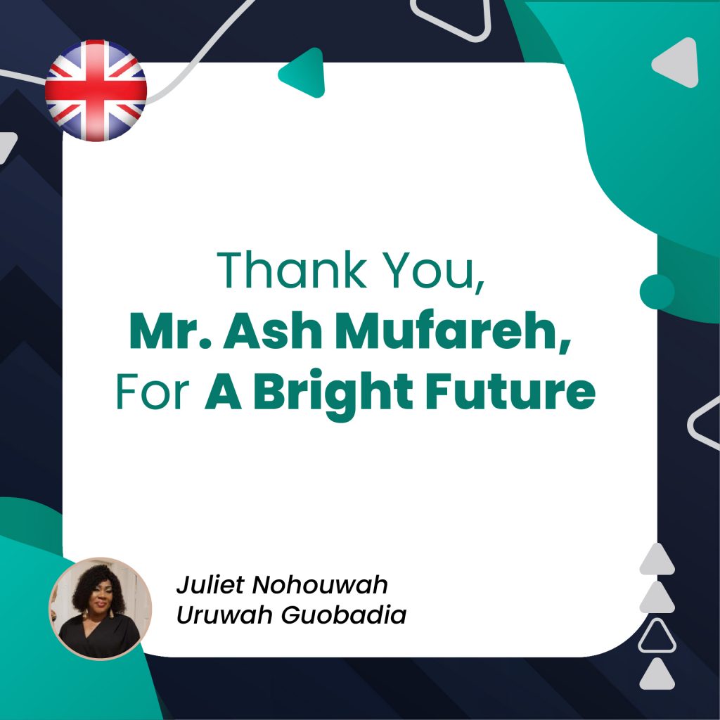 Thank You, Mr. Ash Mufareh